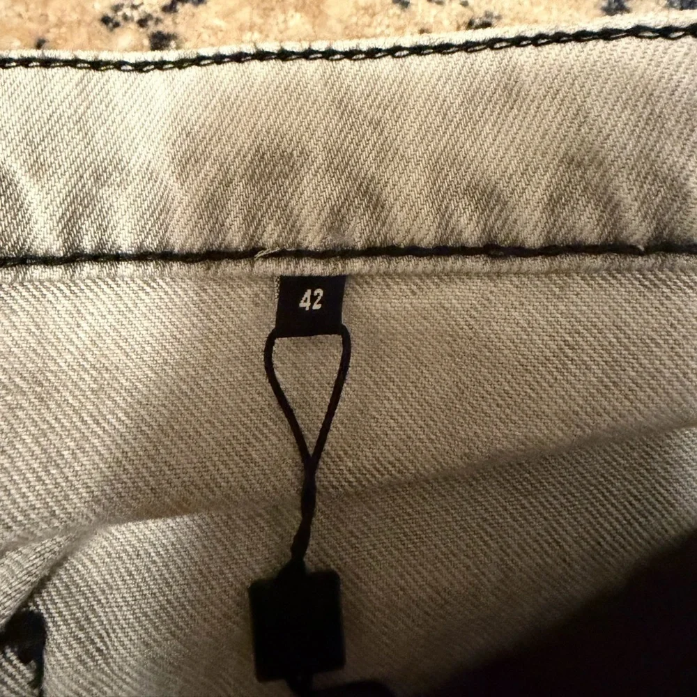 The Kooples straight bleached jeans white 42